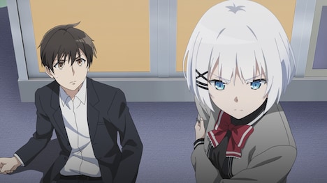 TVアニメ「探偵はもう、死んでいる。」第1話の場面カット。