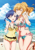 DMM通販の特典「アニメ描き下ろしB2タペストリー」のイラスト。