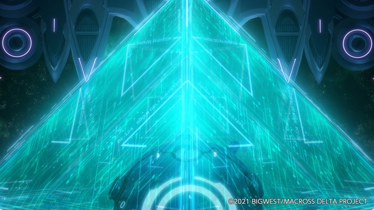 「劇場版マクロスΔ 絶対LIVE!!!!!!」の予告編より。(c)2021 BIGWEST/MACROSS DELTA PROJECT