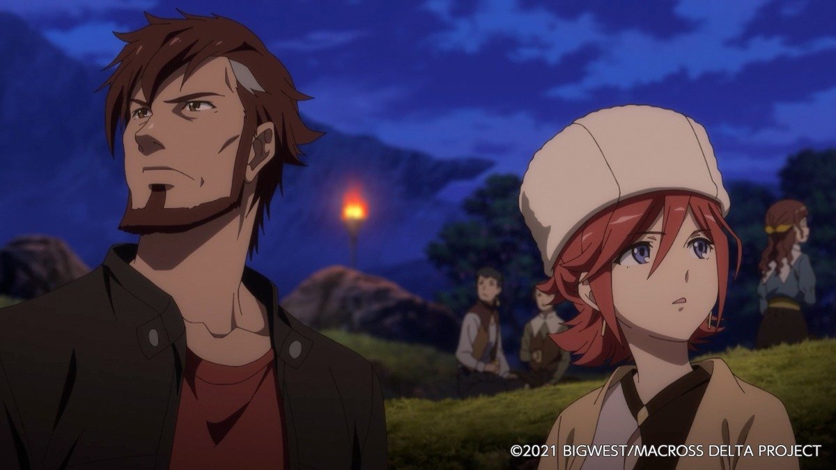 「劇場版マクロスΔ 絶対LIVE!!!!!!」の予告編より。(c)2021 BIGWEST/MACROSS DELTA PROJECT