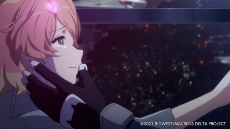 「劇場版マクロスΔ 絶対LIVE!!!!!!」の予告編より。(c)2021 BIGWEST/MACROSS DELTA PROJECT