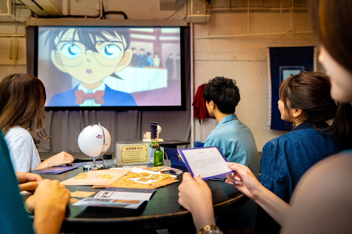過去の「名探偵コナン」リアル脱出ゲームの様子。