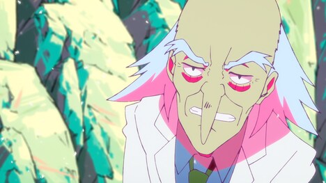 TVアニメ「平穏世代の韋駄天達」第1話より。(c)天原・クール教信者・白泉社/「平穏世代の韋駄天達」製作委員会