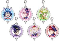 ミニゲーム「使い魔召喚儀式」A賞のアクリルチャーム（全6種）。