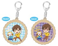 「リバーシブルウッドキーホルダー」