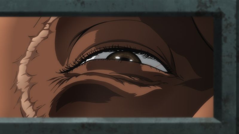 アニメ「範馬刃牙」より。