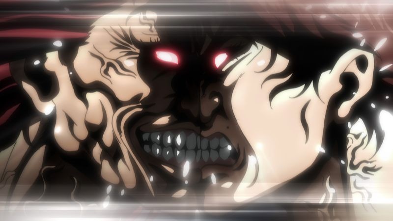 アニメ「範馬刃牙」より。