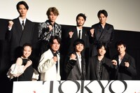 「東京リベンジャーズ」公開記念舞台挨拶の様子。