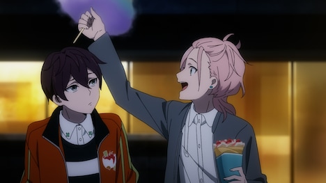 TVアニメ「ヴィジュアルプリズン」第1弾PVの場面カット。