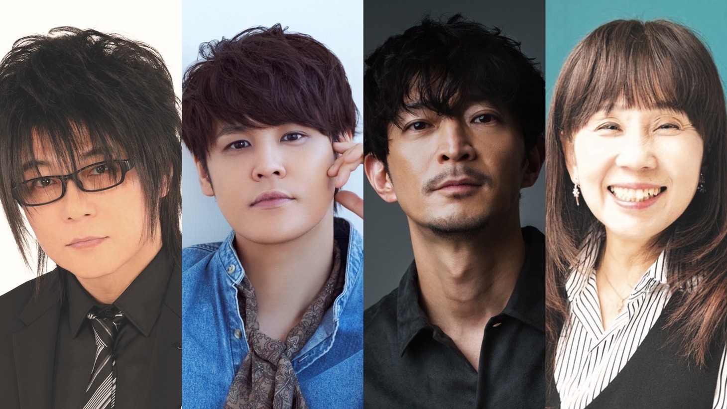 左から森川智之、宮野真守、津田健次郎、島本須美。