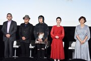「シン・エヴァンゲリオン劇場版」舞台挨拶の様子。