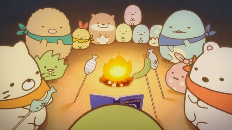 「映画 すみっコぐらし 青い月夜のまほうのコ」特報より。