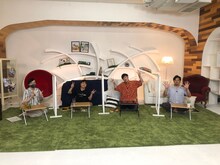 左から赤坂アカ、NON STYLE・井上裕介、ココリコ・田中直樹、アルコ＆ピース・平子祐希 (c)TBS