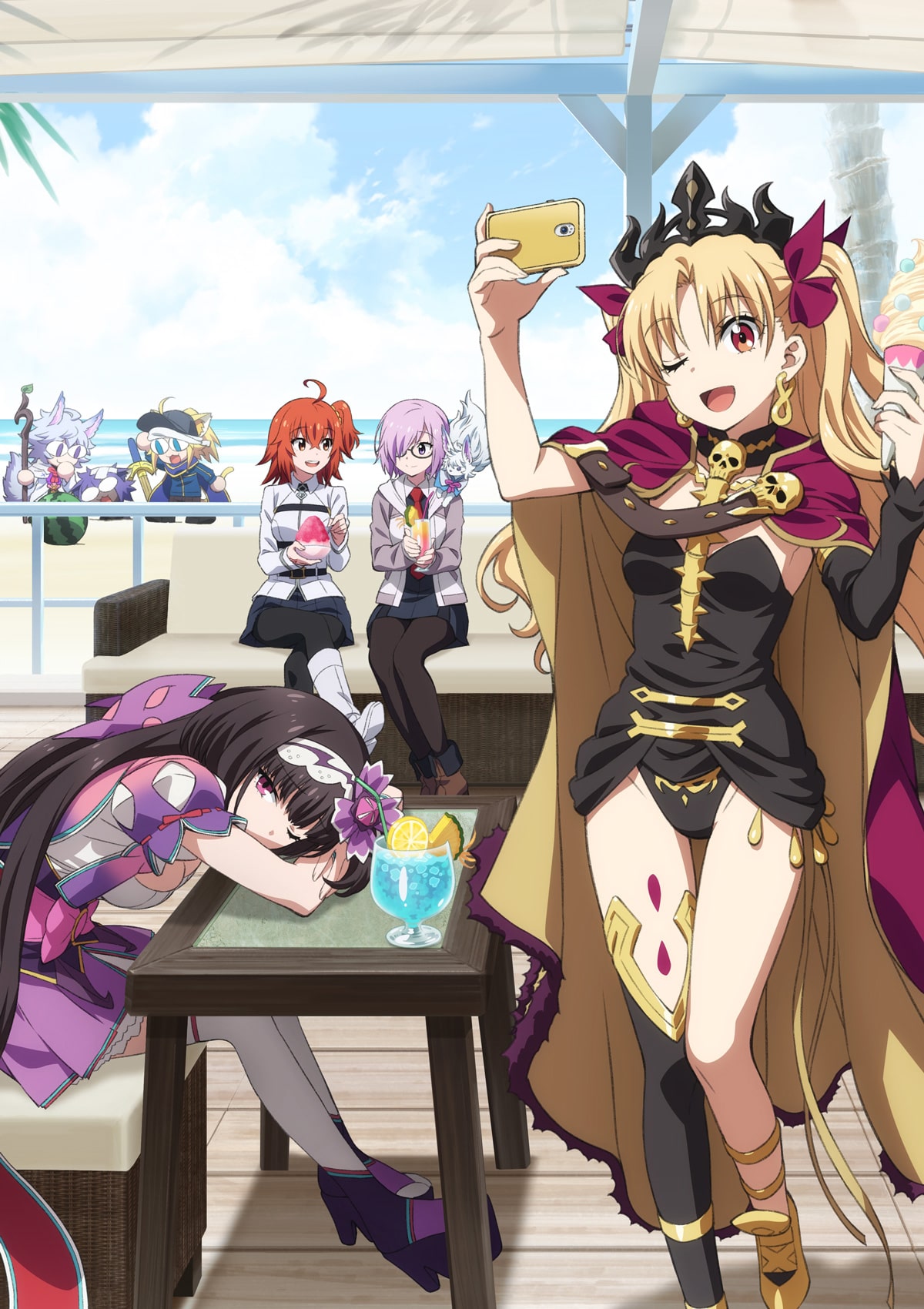 グラカニ 2nd Season エレシュキガルと刑部姫が描かれたキービジュ公開 コミックナタリー