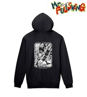 「兎丸比乃 バックプリントジップパーカー ＜断頭台＞」の裏側。