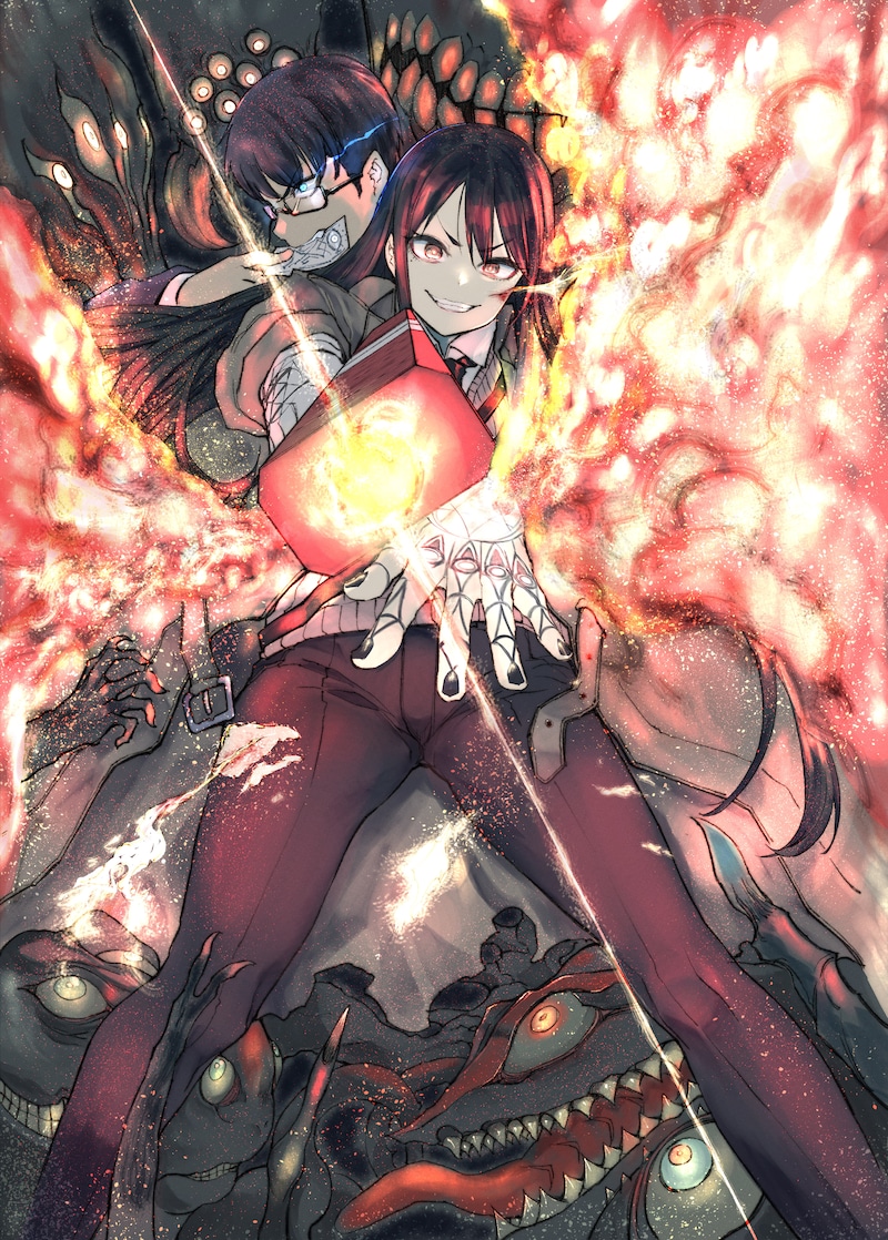 「BLOOD FIRE 警視庁特別怪異対応班」扉イラスト