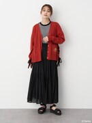 「サイドレースアップカーディガン」着用イメージ