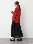 「サイドレースアップカーディガン」着用イメージ