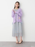 「サイドレースアップカーディガン」着用イメージ