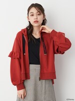 「フリルスリーブパーカー」着用イメージ