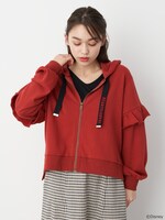 「フリルスリーブパーカー」着用イメージ