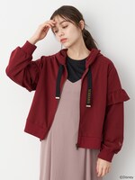 「フリルスリーブパーカー」着用イメージ