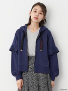 「フリルスリーブパーカー」着用イメージ