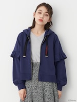 「フリルスリーブパーカー」着用イメージ