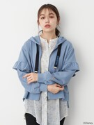 「フリルスリーブパーカー」着用イメージ