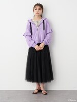 「フリルスリーブパーカー」着用イメージ