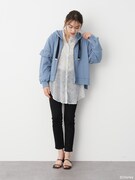 「フリルスリーブパーカー」着用イメージ