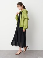 「フリルスリーブパーカー」着用イメージ