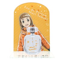 「宇宙よりも遠い場所 オードパルファム 玉木マリ」と「アクリル香水スタンド」。