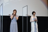 「劇場編集版 かくしごと ―ひめごとはなんですか―」舞台挨拶の様子。