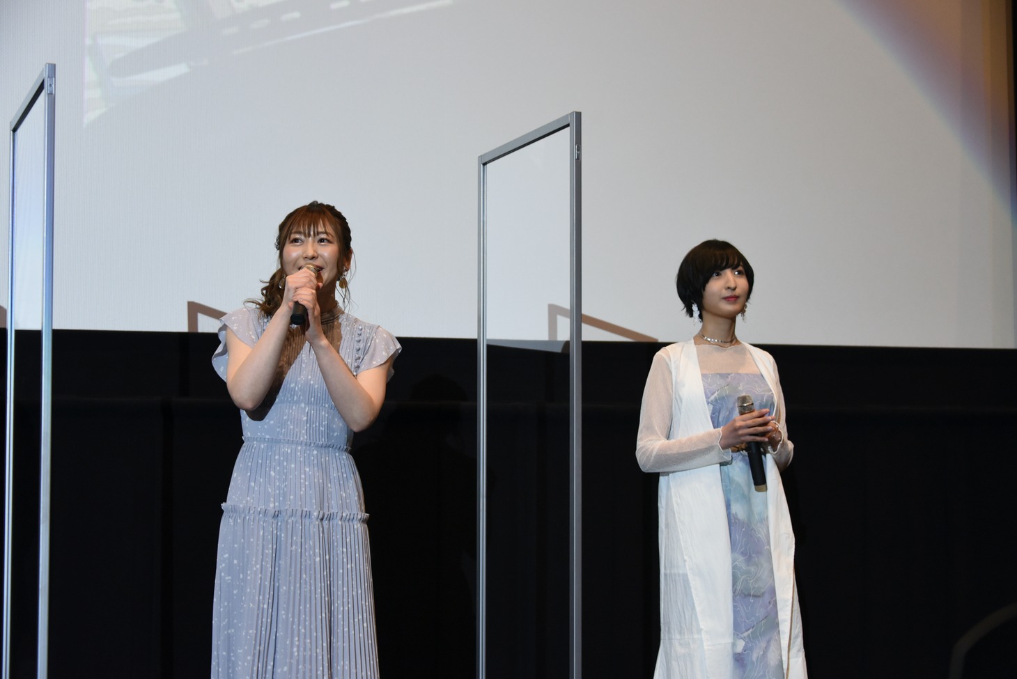 「劇場編集版 かくしごと ―ひめごとはなんですか―」舞台挨拶の様子。
