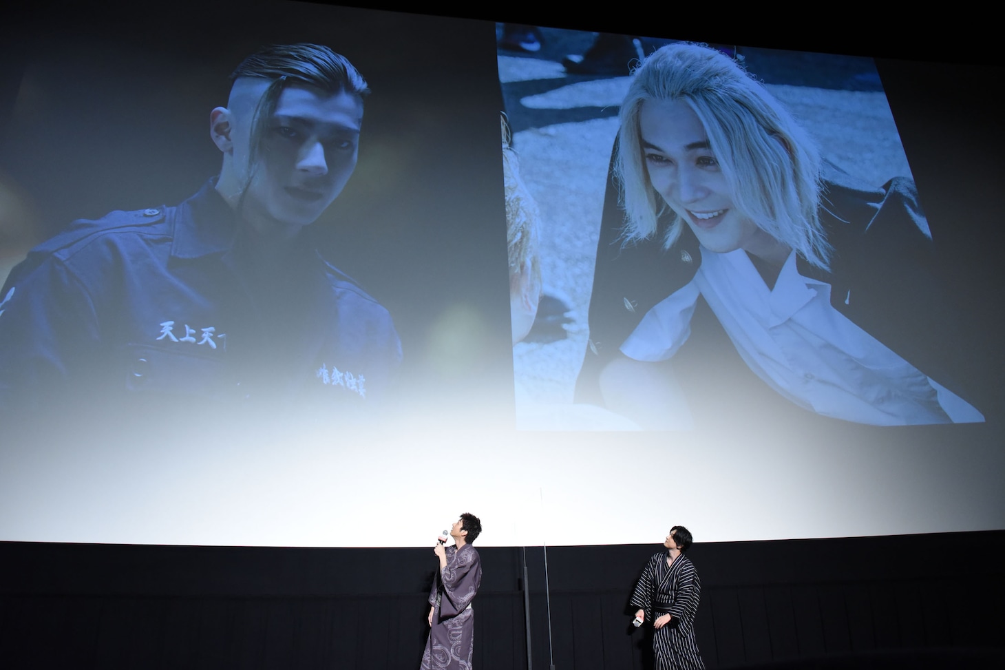 映画「東京リベンジャーズ」大ヒット御礼舞台挨拶の様子。