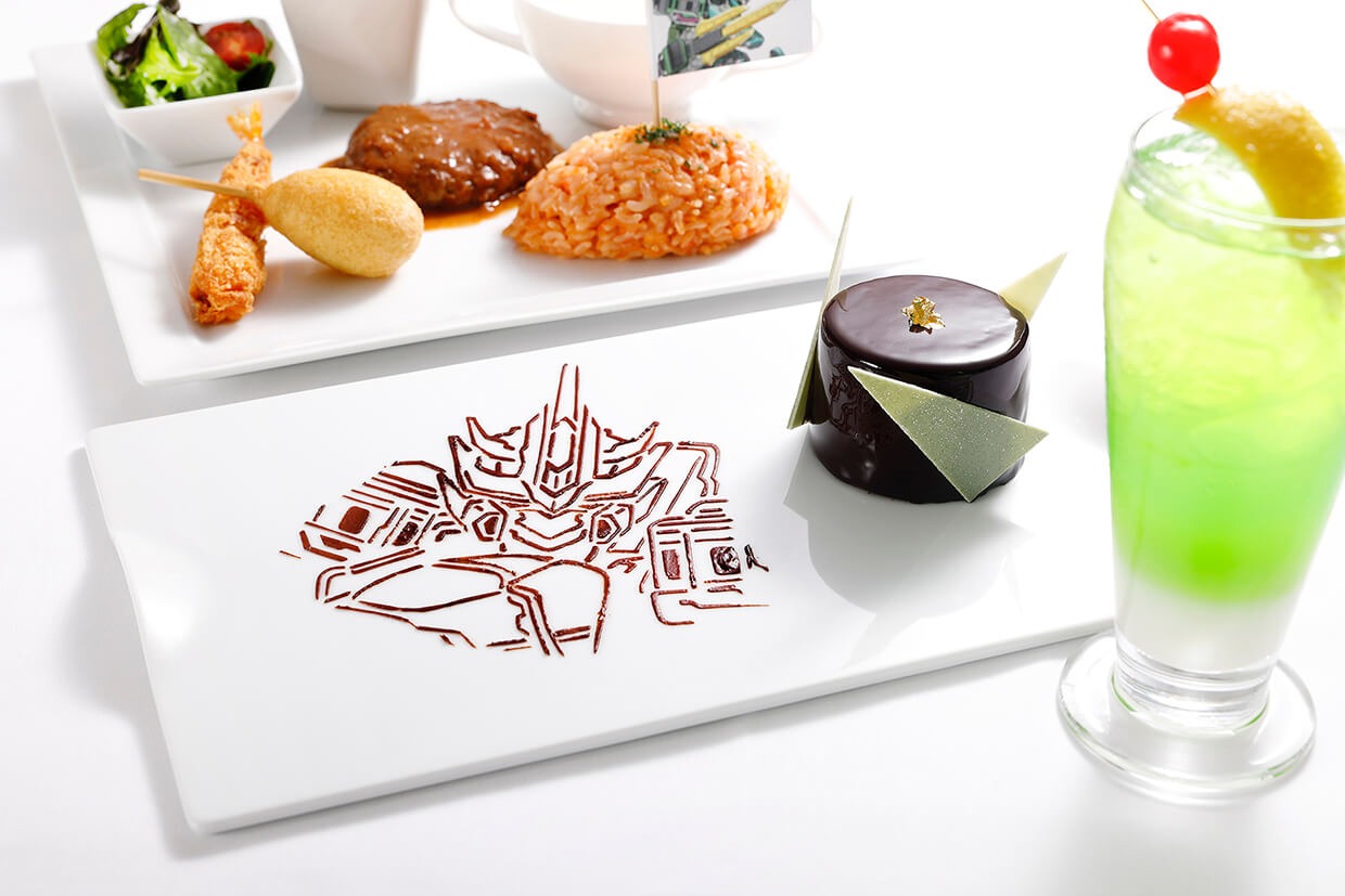 有料の夕食オプションで提供されるお子様プレートのイメージ。