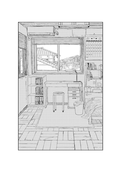 「ルックバック」の扉ページに使用されたカット。