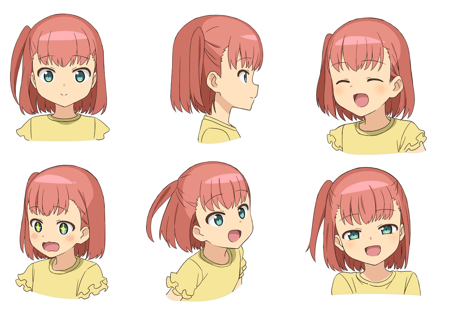 こころ（CV：小倉唯）の設定画。