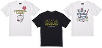 「Tシャツ」（左からポップコーン、ゴーカート、ちいかわカー）