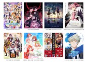 ラッピング電車の対象作品。