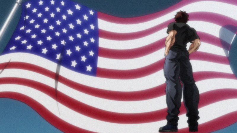 アニメ「範馬刃牙」より。