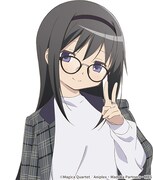 暁美ほむらのコラボビジュアル。