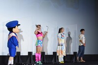 「映画クレヨンしんちゃん 謎メキ！花の天カス学園」公開初日舞台挨拶より。