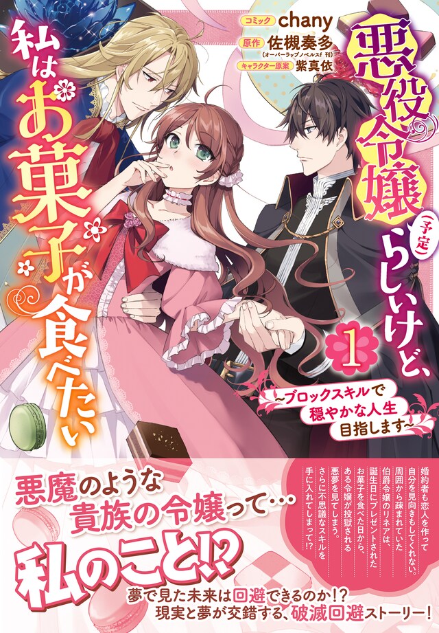 「悪役令嬢（予定）らしいけど、私はお菓子が食べたい～ブロックスキルで穏やかな人生目指します～」1巻（帯付き）