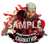 「バキ化チャナティップ選手」のステッカー。