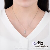 「Re:ゼロから始める異世界生活 ラムモチーフ プレートネックレス」着用イメージ