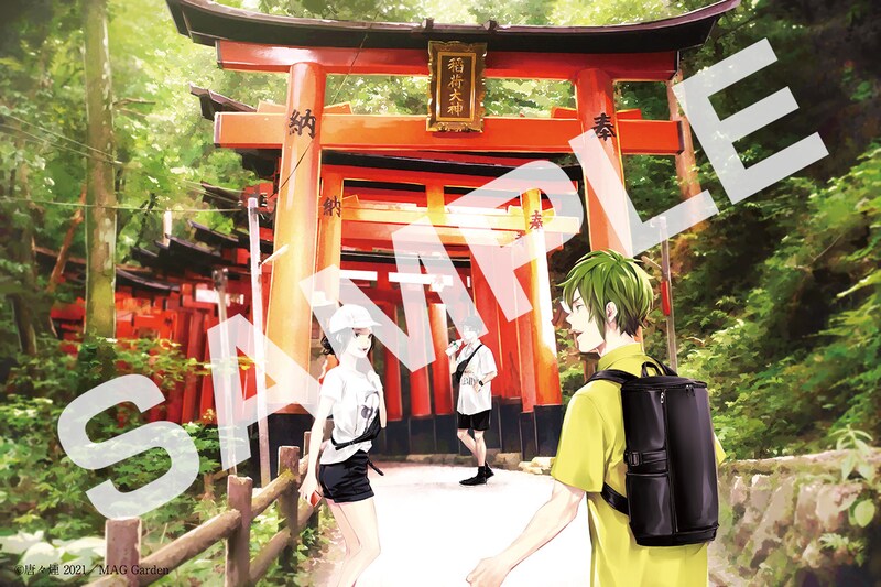 唐々煙が描いた京都・伏見稲荷大社のイラスト。