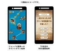 「ジャンプビクトリーカーニバル2021 TVアドベンチャー」Web連動企画のイメージ。