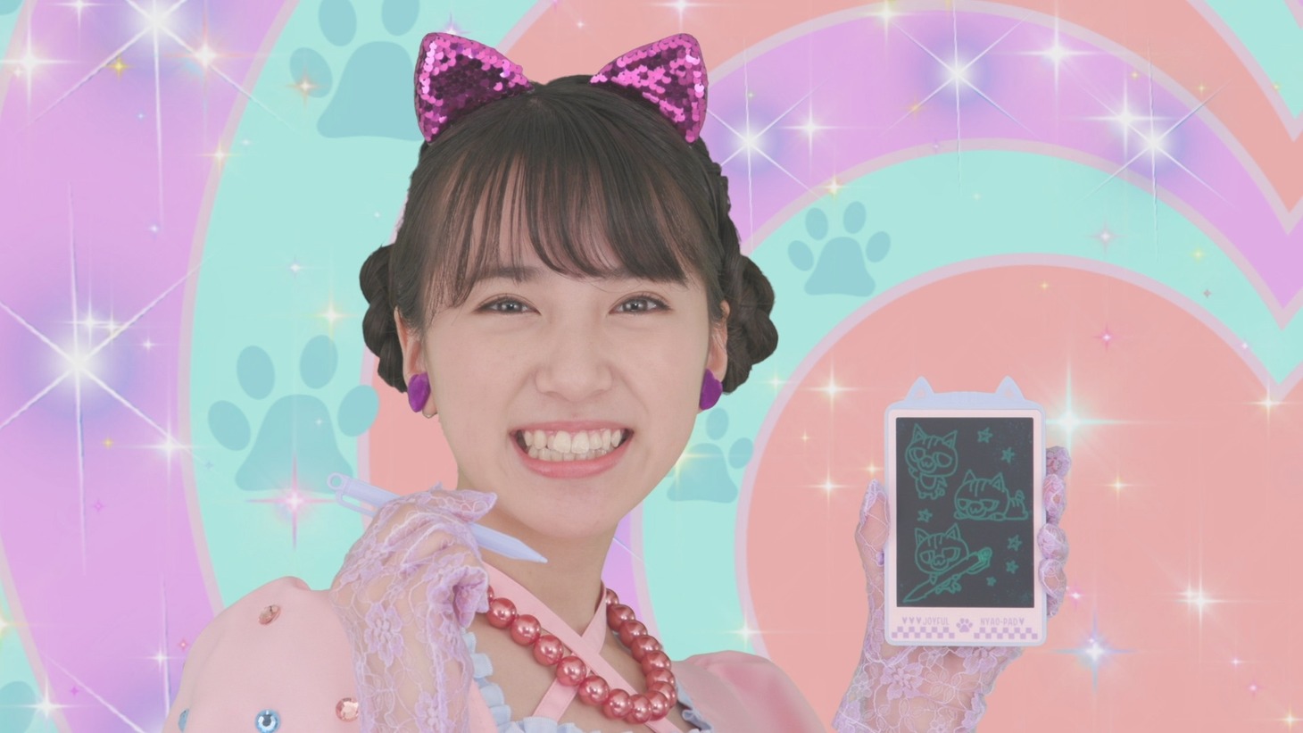 ちゃお9月号付録の「デジタルニャオ Pad ＆ジョイフルスマートペン」のイメージ。